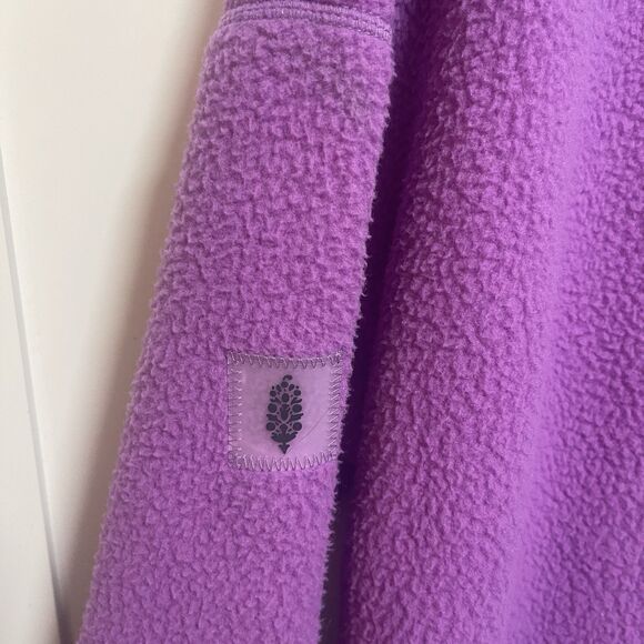 NWT Free People Movement Hit the Slopes Quarter Zip pullover Purple Sz M $168 - Picture 5 of 5